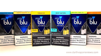 blu myblu intense Nic Salt Liquipods Line